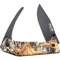 Bear and Son Double Blade Gut and Skinner Realtree Brown 5 in.