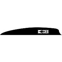 Bohning Zen Vanes Black 4 in. 100 pk.