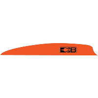 Bohning Zen Vanes Neon Orange 4 in. 100 pk.