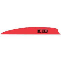 Bohning Zen Vanes Neon Red 4 in. 100 pk.