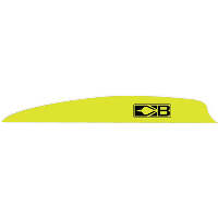 Bohning Zen Vanes Neon Yellow 4 in. 100 pk.