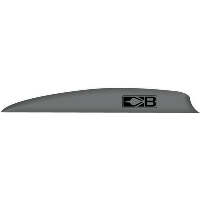 Bohning Zen Vanes Silver 4 in. 100 pk.
