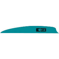 Bohning Zen Vanes Teal 4 in. 100 pk.