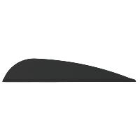 AAE Elite Plastifletch Vanes Black 2.875 in. 100 pk.