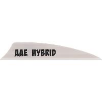 AAE Hybrid 1.85 Vanes White 1.85 in. Shield Cut 100 pk.