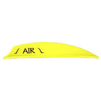 Bohning Air Vanes Neon Yellow 2 in. 100 pk.