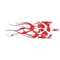 Bohning Arrow Wraps Red and White Flame 7 in. Standard 13 pk.
