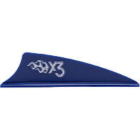 Bohning X3 Vanes Blue 1.75 in. 100 pk.