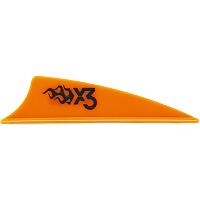 Bohning X3 Vanes Neon Orange 1.75 in. 100 pk.