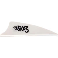 Bohning X3 Vanes White 1.75 in. 100 pk.