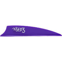Bohning X3 Vanes Purple 2.25 in. 100 pk.