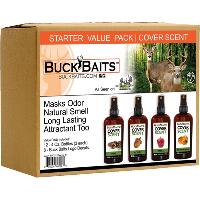 Buck Baits Cover Scent Starter Kit Pine/ Acorn/ Apple/ Persimmon 3 oz. ea.