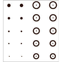 Gunstar Chubbie Target Reticle Set Black