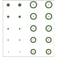 Gunstar Chubbie Target Reticle Set Green