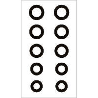 Gunstar Chubby Circle Reticle Set Black