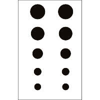 Gunstar Colossal Dots Set Black