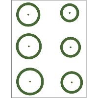 Gunstar Magnum Target Reticle Set Green