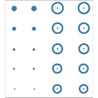 Gunstar Pro Series Chubbie Reticle Set Blue
