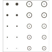 Gunstar Pro Series Precision Reticle Set Black