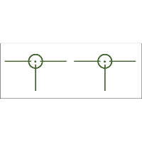 Gunstar Tactical 3D 1 Reticle Green