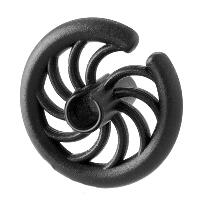 Hot Shot Kiss of Death Kisser Button Black 1 pk.