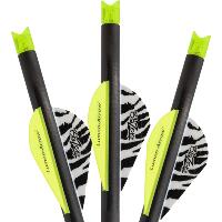 Lumenok Carbon Crossbow Bolts 20 in. Green Moon Nocks 3 pk.