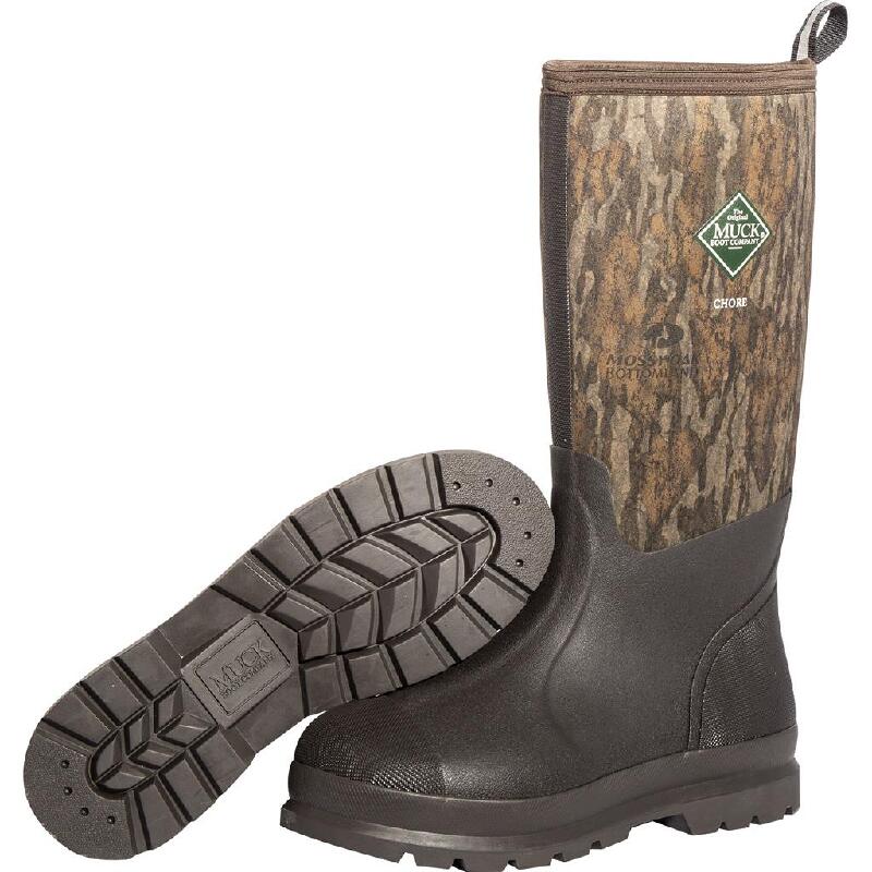 Muck Chore Classic Boot Bottomlands Camo 11 Muck Boots hunting footwear Hunting Bow