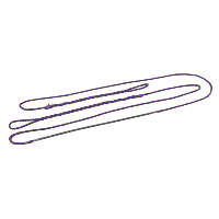 October Mountain Flemish String Purple/Black D97 60 in. AMO