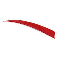 Trueflight Shield Cut Feathers Red 4 in. RW 100 pk.