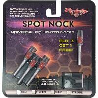 Victory Lighted Spot Nocks Red Universal 4 pk.