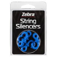Zebra String Silencers Blue 4 pk.