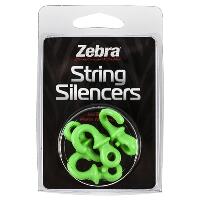 Zebra String Silencers Green 4 pk.