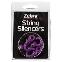Zebra String Silencers Purple 4 pk.