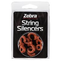 Zebra String Silencers Red 4 pk.
