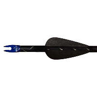 AAE Elite Plastifletch Vanes Black 1.75 in. 100 pk.