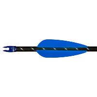 AAE Elite Plastifletch Vanes Blue 2.375 in. 100 pk.