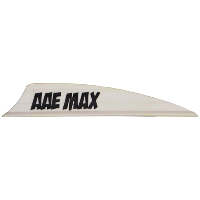 AAE Plastifletch Max Vanes White 2 in. Shield 100 pk.