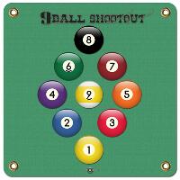 Arrowmat Foam Target Face 9 Ball Shootout 17x17 in.