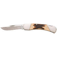 Bear and Son Midsize Lockback Stag Delrin 3 3/4 in.
