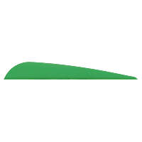 Bohning Bronco Vanes Neon Green 4 in. 100 pk.