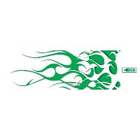 Bohning HD Arrow Wraps Green and White Flame 13 pk.