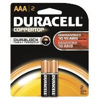 Duracell Coppertop Batteries AAA 2 pk.