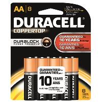 Duracell Coppertop Batteries AA 8 pk.