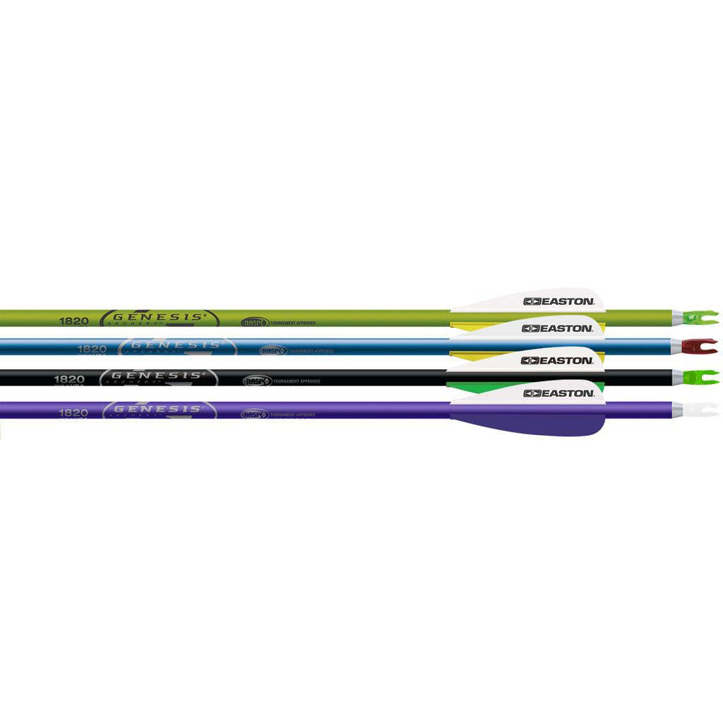 Easton Genesis V2 Arrows Black 1820 6 Pk. Model: 427663 Draw