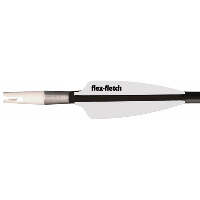 Flex Fletch FFP Shield Cut Vanes White 2.25 in. 100 pk.