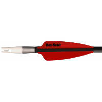 Flex Fletch FFP Shield Cut Vanes Red 2.25 in. 100 pk.