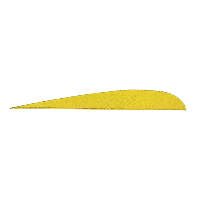 Gateway Parabolic Feathers Neon Yellow 5 in. RW 100 pk.