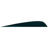 Gateway Parabolic Feathers Black 5 in. RW 12 pk.