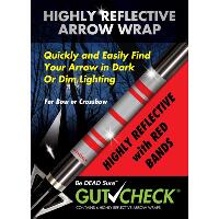 Gut Check Highly Reflective Arrow Wraps Red 6 pk.