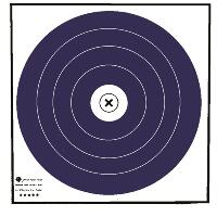 Maple Leaf Target Face NFAA Indoor Blue/White 40 cm. 100 pk.